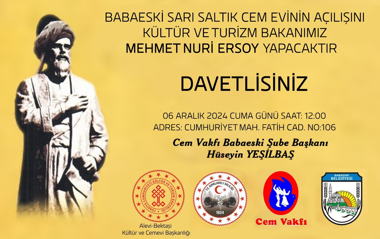 CEM VAKFI BABAESKİ ŞUBE AÇILIŞI