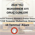 2024 YILI MUHARREM ORUCU BAŞLAMA TARİHİ 