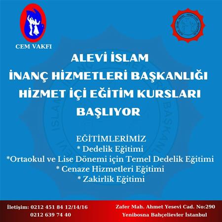 HİZMETİÇİ EĞİTİM KURSLARI BAŞLIYOR